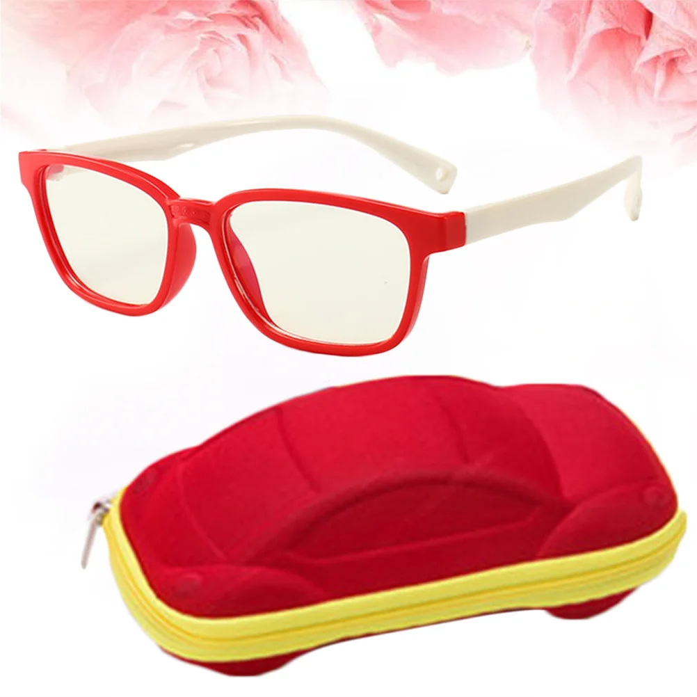 Children Anti-Blue Light Glasses Flat Lens Silicone Goggles Red Frame White Legs Color Box Protective Eyewear for Home School 
Children Anti-Blue Light Glasses Flat Lens Silicone Goggles Red Frame White Legs Color Box Protective Eyewear for Home School