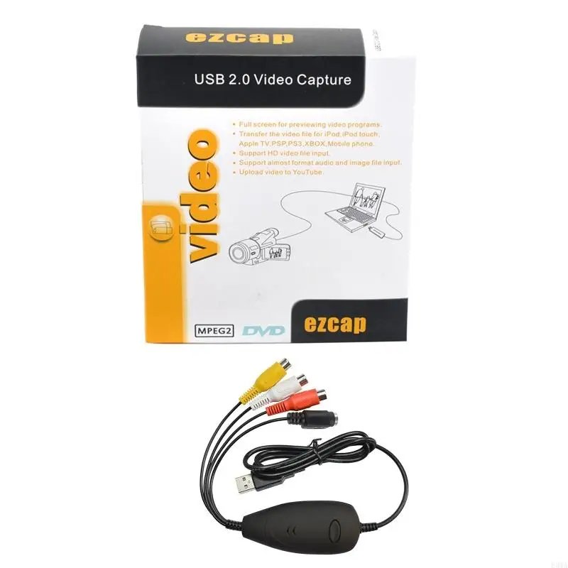 F3MA Ezcap172 USB Video Grabber Converter Adapter VHS Video Recorder DVD Camcorder for Windows 10 Systems
F3MA Ezcap172 USB Video Grabber Converter Adapter VHS Video Recorder DVD Camcorder for Windows 10 Systems