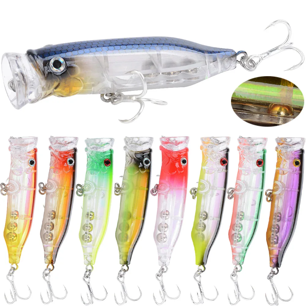 Laser Inside Floating Popper 7CM 9G Owner Blood Slot Hook Hard Lure For Bass Trout Pike Saltwater Freshwater Fishing Tackle
Laser Inside Floating Popper 7CM 9G Owner Blood Slot Hook Hard Lure For Bass Trout Pike Saltwater Freshwater Fishing Tackle