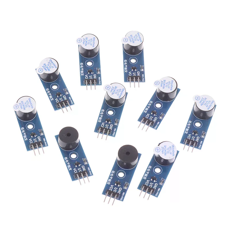 Active Passive Buzzer Module For Arduino, 5V Low Level Trigger, Compatible With Raspberry Pi ESP32, High Quality DIY Kit