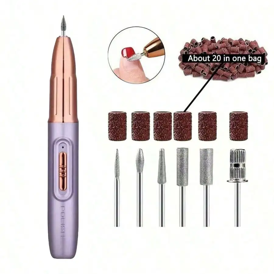 Professional Nail Drill Kit, USB Rechargeable Nail File Drill, 300mAh Lithium Battery High Capacity, Manicure & Pedicure Set, Home And Salon Nail File Kit, Nail Buffer Grinding Polishing Tools
Professional Nail Drill Kit, USB Rechargeable Nail File Drill, 300mAh Lithium Battery High Capacity, Manicure & Pedicure Set, Home And Salon Nail File Kit, Nail Buffer Grinding Polishing Tools