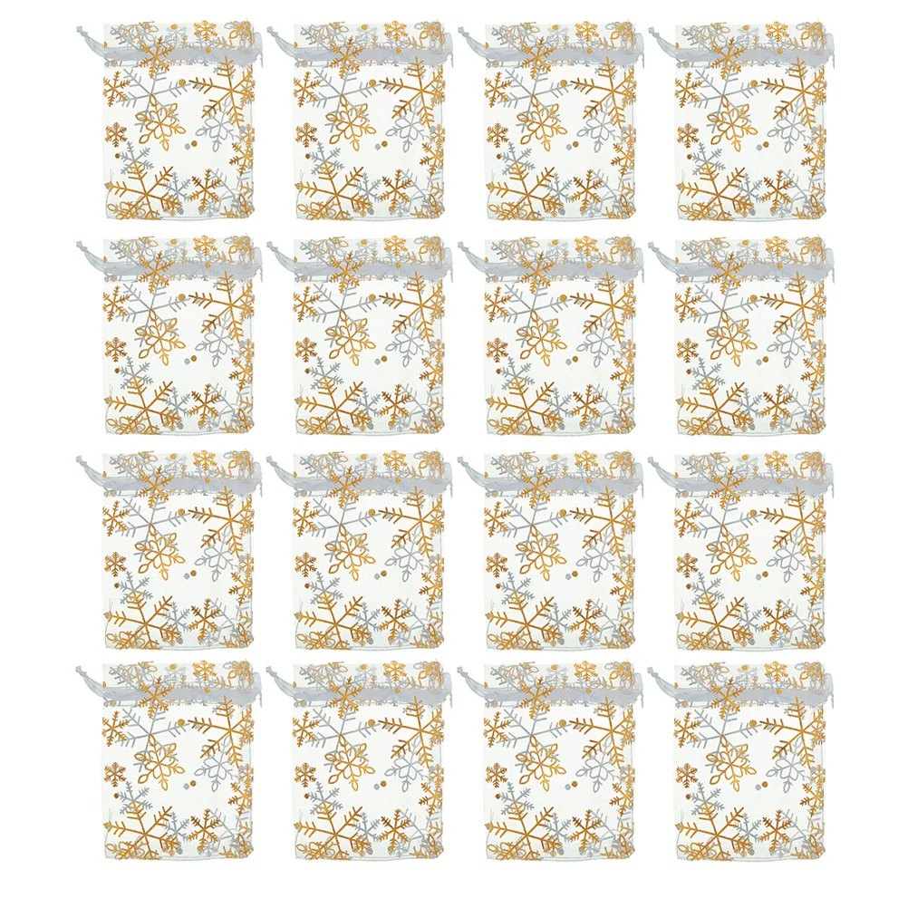 100Pcs Christmas Gift Bag with Drawstring Snowflake Organza Pouch for Wedding Party Holiday Favor Treat Bags Snowflake Gift Bag
100Pcs Christmas Gift Bag with Drawstring Snowflake Organza Pouch for Wedding Party Holiday Favor Treat Bags Snowflake Gift Bag