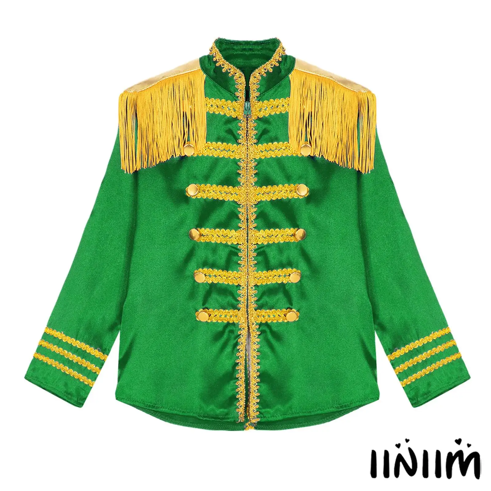 Halloween Kids Boys Girls Pop-Star Musician Dancer Costume Set Stand Collar Fringes Shoulder Tops with Pants And Hat Gloves
Halloween Kids Boys Girls Pop-Star Musician Dancer Costume Set Stand Collar Fringes Shoulder Tops with Pants And Hat Gloves