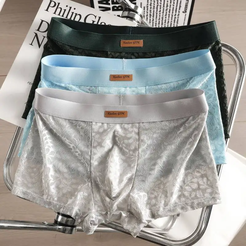 3 pcs Men's Boxer Shorts Ice Silk Mesh Men Underwear Breathable Sexy Slim Panties Boxer Summer Underpants Lingerie Wholesale
3 pcs Men's Boxer Shorts Ice Silk Mesh Men Underwear Breathable Sexy Slim Panties Boxer Summer Underpants Lingerie Wholesale