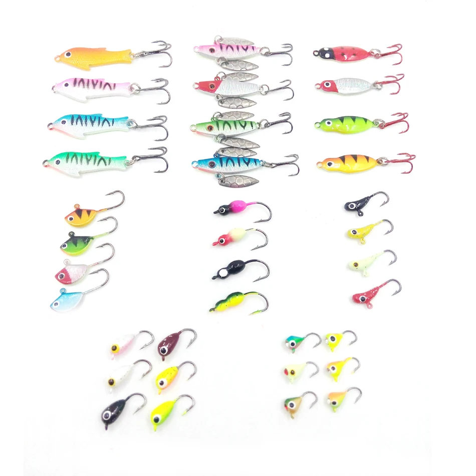 Goture 36 pcs/lot ice fishing lure artificial hard jig small lead fish for bass carp with box 1.1g-7g
Goture 36 pcs/lot ice fishing lure artificial hard jig small lead fish for bass carp with box 1.1g-7g
