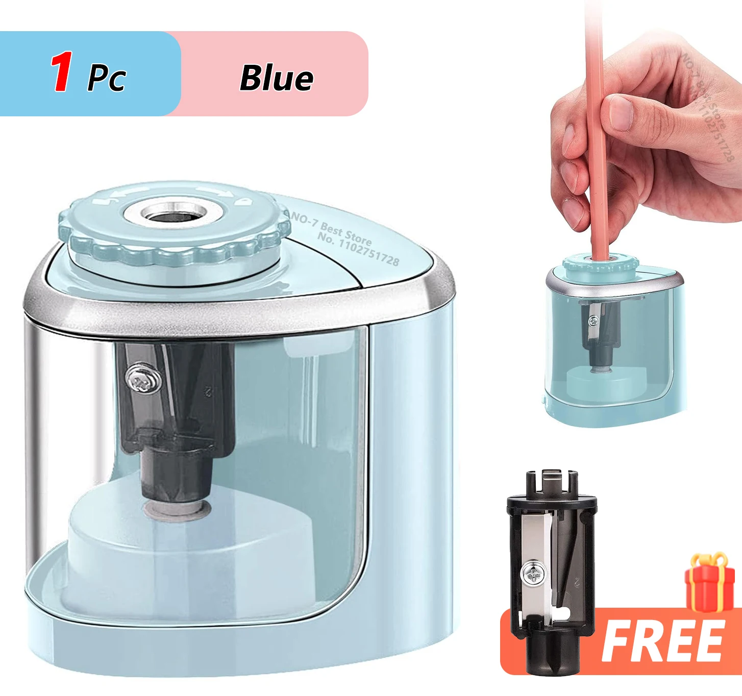 Electric Sharpener Desktop Automatic Portable Pencil Sharpener Suitable To Pencils 6-8mm for Students School Stationery
Electric Sharpener Desktop Automatic Portable Pencil Sharpener Suitable To Pencils 6-8mm for Students School Stationery