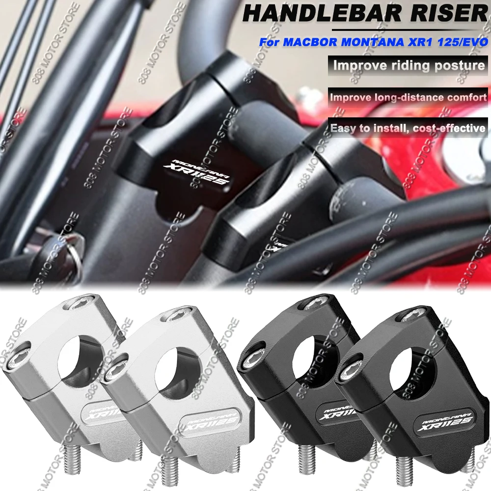 For Macbor Montana xr1 125/evo Motorcycle Handlebar Riser Bar Mount Handle Clamp Better Upright Position
For Macbor Montana xr1 125/evo Motorcycle Handlebar Riser Bar Mount Handle Clamp Better Upright Position