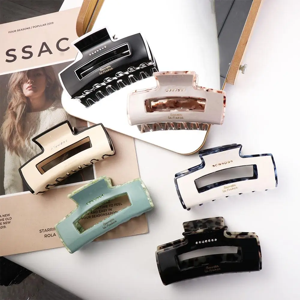 Acid Hollow Letter Geometric shape Korean Style Headwear Rectangular Hair Clip Rhinestonel Hair Claw Female Hair Accessories
Acid Hollow Letter Geometric shape Korean Style Headwear Rectangular Hair Clip Rhinestonel Hair Claw Female Hair Accessories