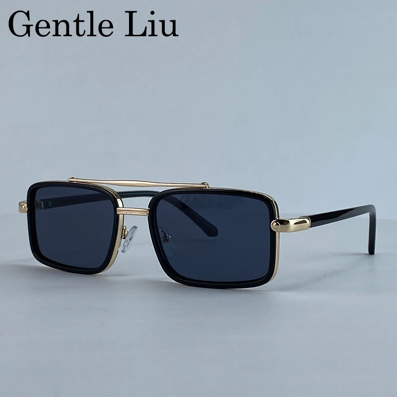 Small Rectangle Steampunk Sunglasses Men 2025 Luxury Brand Vintage Metal Double Beam Sun Glasses For Male Driving UV400 Eyewear
Small Rectangle Steampunk Sunglasses Men 2025 Luxury Brand Vintage Metal Double Beam Sun Glasses For Male Driving UV400 Eyewear