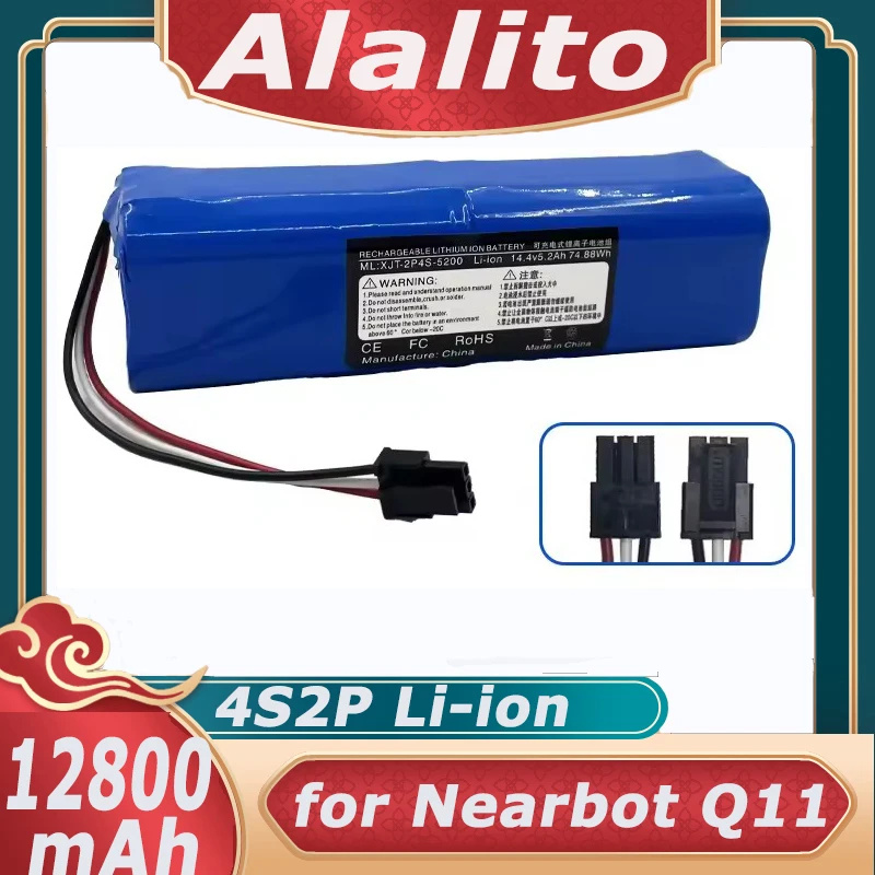 Original New 14.4V 12800mAh Rechargeable Li-ion Battery for Neabot Q11 Robotic Vacuum Cleaner Replacement Accessories
Original New 14.4V 12800mAh Rechargeable Li-ion Battery for Neabot Q11 Robotic Vacuum Cleaner Replacement Accessories