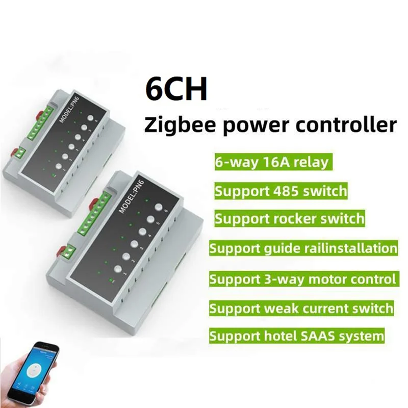 M18K-5X Tuya Smart Zigbee 6CH Модуль релейного переключателя Модуль управления прибором дистанционного управления поддерживает 3-стороннее управление двигателем
M18K-5X Tuya Smart Zigbee 6CH Модуль релейного переключателя Модуль управления прибором дистанционного управления поддерживает 3-стороннее управление двигателем