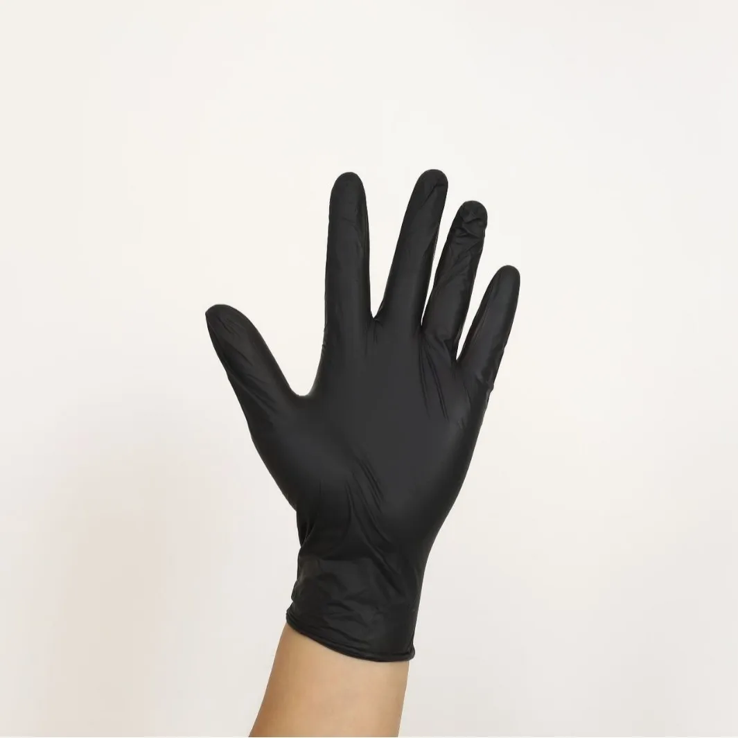 Disposable composite nitrile pvc gloves black thickened durable beauty catering home protective gloves wholesale
Disposable composite nitrile pvc gloves black thickened durable beauty catering home protective gloves wholesale