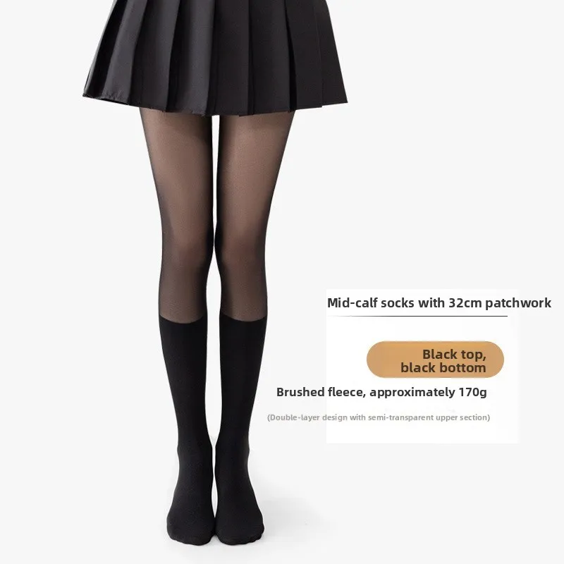 Утепленные черные гольфы-ботфорты с флисовой подкладкой, имитирующие чулки выше колена, в стиле пэчворк, черно-белые, в стиле JK
Утепленные черные гольфы-ботфорты с флисовой подкладкой, имитирующие чулки выше колена, в стиле пэчворк, черно-белые, в стиле JK