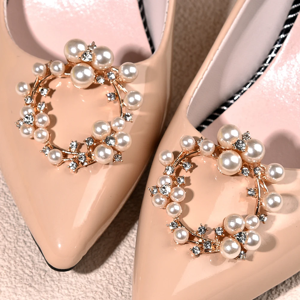 2 Pcs Clip High Heels Buckles Jewelry Shoe Accessories Rhinestones Embellishments Golden
2 Pcs Clip High Heels Buckles Jewelry Shoe Accessories Rhinestones Embellishments Golden