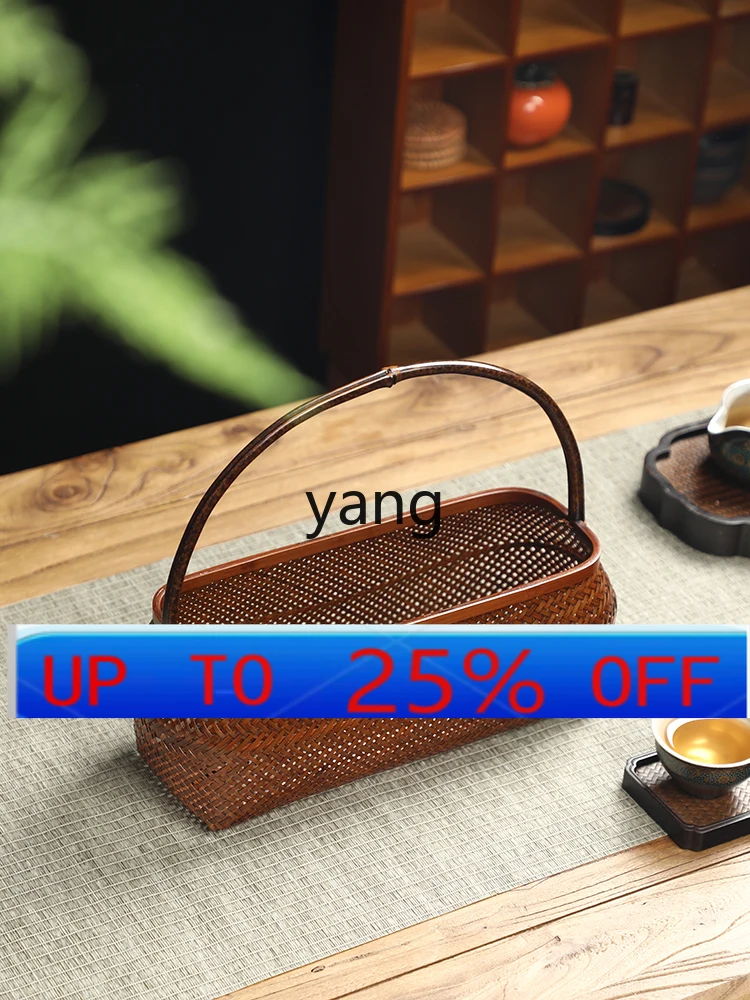 Lhh handmade bamboo lacquer basket bamboo fruit basket, desktop tea set storage basket
Lhh handmade bamboo lacquer basket bamboo fruit basket, desktop tea set storage basket