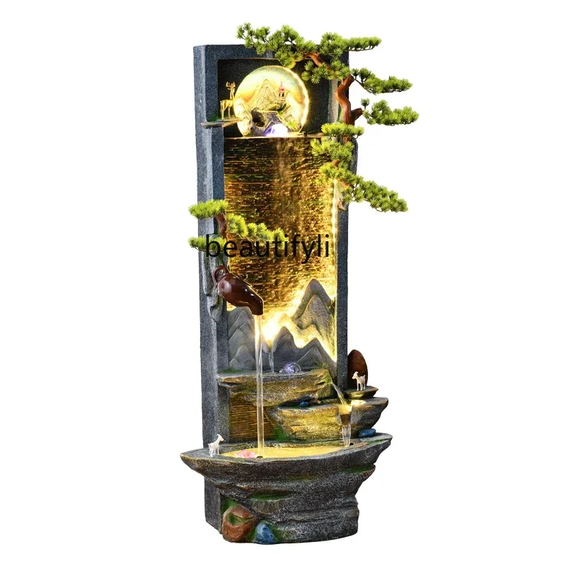 xxqNew Chinese-style living room rockery flowing water ornament circulating water landscape decoration balcony water curtain wal
xxqNew Chinese-style living room rockery flowing water ornament circulating water landscape decoration balcony water curtain wal