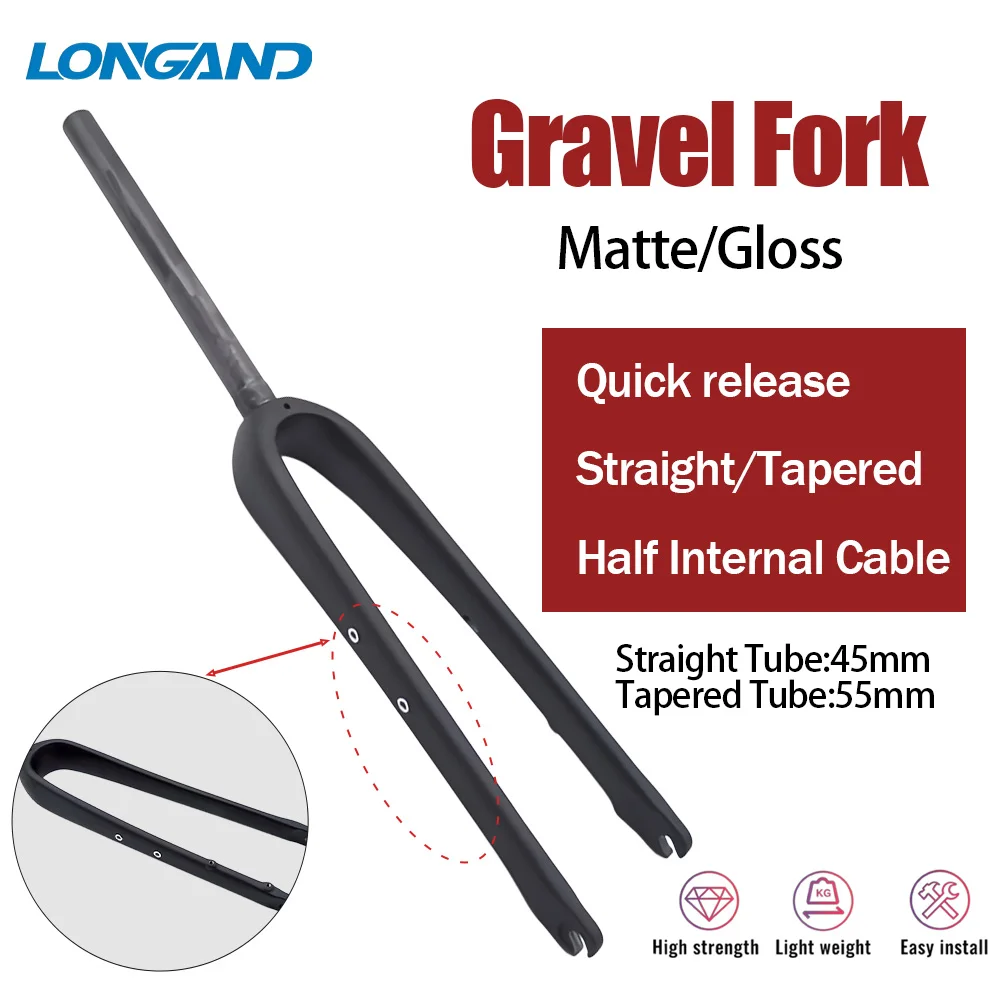 700C Full Carbon Road Bike Front Fork Disc Brake Compatible with Cyclocross Gravel Travel Bicycles Luggage Carrier Included
700C Full Carbon Road Bike Front Fork Disc Brake Compatible with Cyclocross Gravel Travel Bicycles Luggage Carrier Included