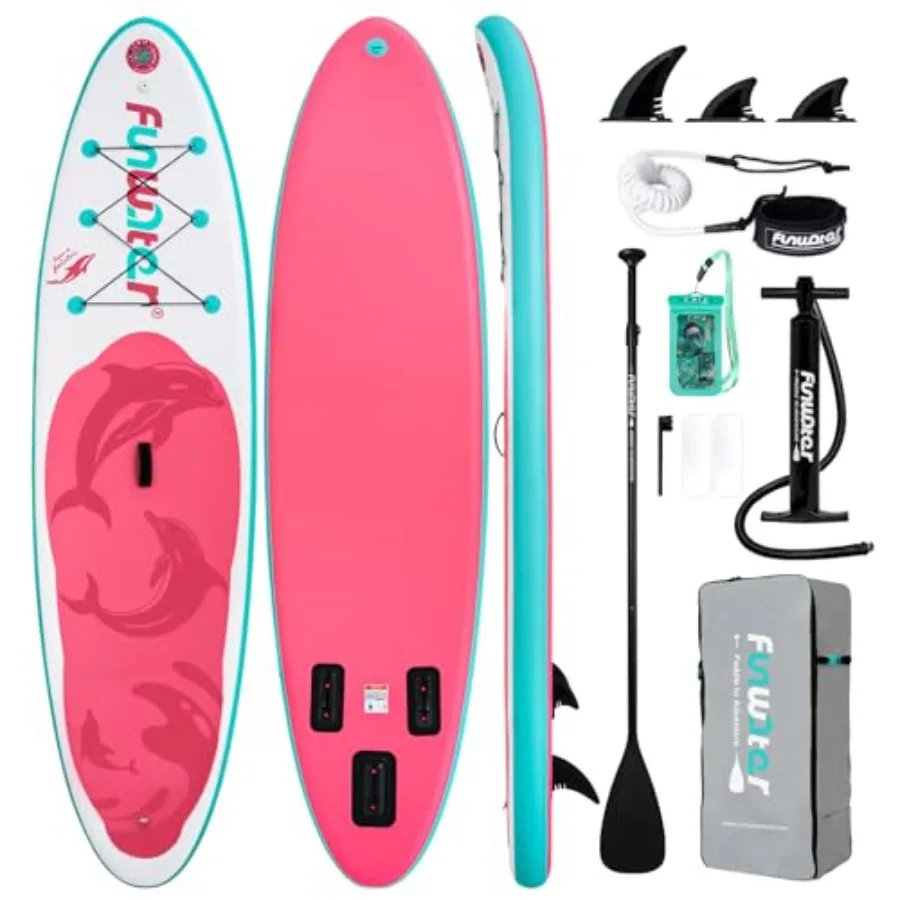 Inflatable Stand Up Paddle Board for adults and youth PVC drop-stitch material blue/gray ultra-wide stable design with non-slip
Inflatable Stand Up Paddle Board for adults and youth PVC drop-stitch material blue/gray ultra-wide stable design with non-slip