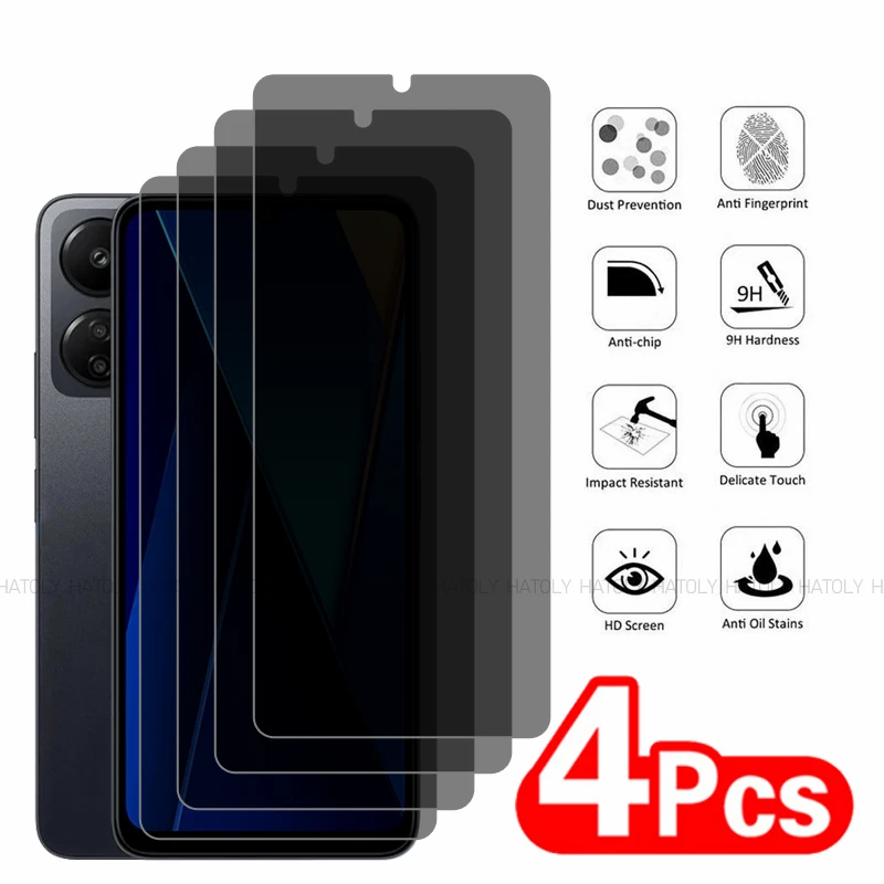 2/4PCS Anti-Spy Screen Protector For Xiaomi Poco C65 Privacy Tempered Glass Xiaomi Poco C65 Full Glue Glass For Xiaomi Poco C65
2/4PCS Anti-Spy Screen Protector For Xiaomi Poco C65 Privacy Tempered Glass Xiaomi Poco C65 Full Glue Glass For Xiaomi Poco C65