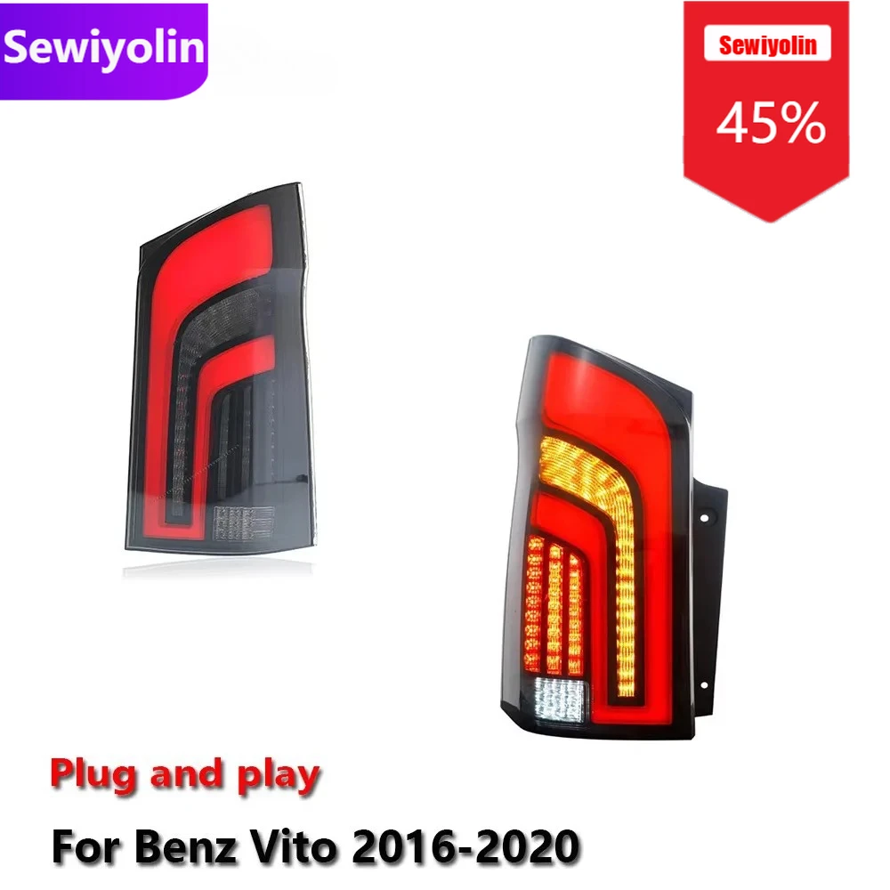 Sewiyolin Car DRL LED Tail Light Assemblies For Benz Vito 2016-2020 Auto Fog DRL Brake Turn Signal Lamp Plug And Play
Sewiyolin Car DRL LED Tail Light Assemblies For Benz Vito 2016-2020 Auto Fog DRL Brake Turn Signal Lamp Plug And Play
