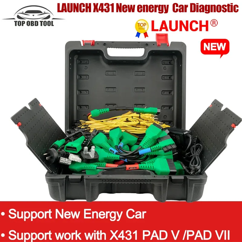 LAUNCH X431 New energy EV Car Diagnostic Tools Work with X431 PAD V / PAD VII
LAUNCH X431 New energy EV Car Diagnostic Tools Work with X431 PAD V / PAD VII