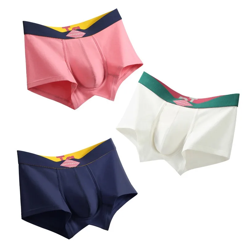 Men's underwear pink sports breathable knitted boxer shorts comfortable solid color mid-waist cotton shorts
Men's underwear pink sports breathable knitted boxer shorts comfortable solid color mid-waist cotton shorts