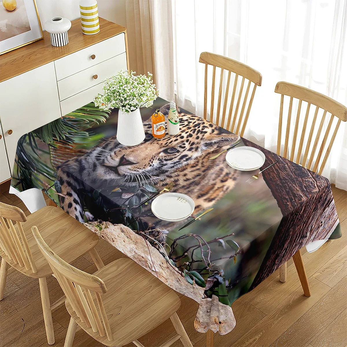 Leopard Rectangular Tablecloth African Safari Animals Tablecloth Home Decor for Outdoor Travel Picnic Mat Kitchen Dining Room
Leopard Rectangular Tablecloth African Safari Animals Tablecloth Home Decor for Outdoor Travel Picnic Mat Kitchen Dining Room
