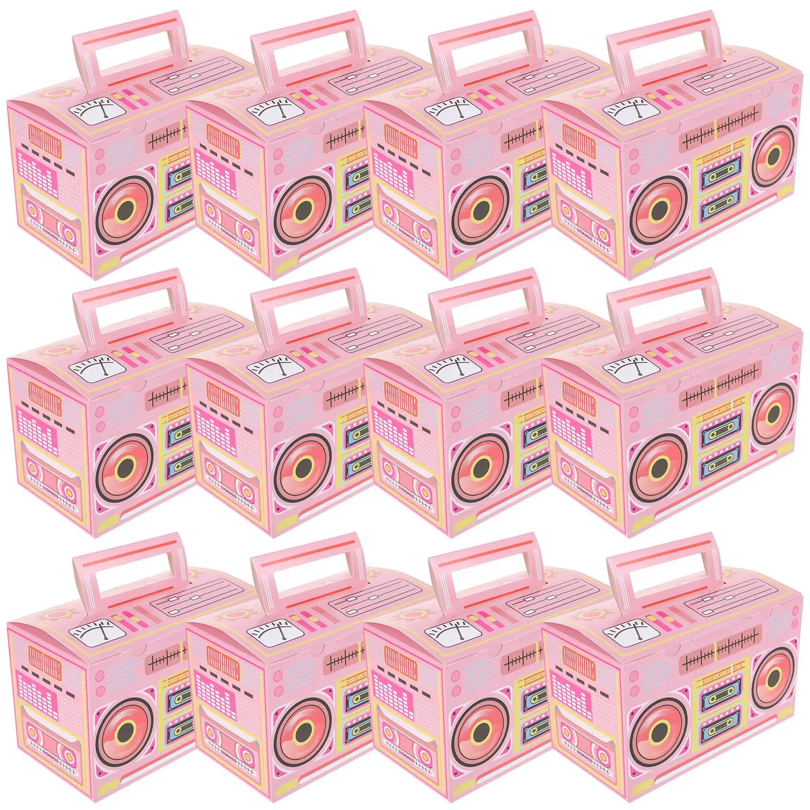 12 PCS Radio Candy Box Boxes Music Themed Party Decorations Portable Paper Pink Tape
12 PCS Radio Candy Box Boxes Music Themed Party Decorations Portable Paper Pink Tape