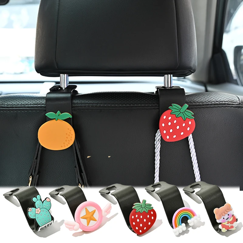 Cute Cartoon Car Seat Back Hook Storage Bag Hanger Stars Wing Fruit Pig Hooks Decoration Auto interior Accessories
Cute Cartoon Car Seat Back Hook Storage Bag Hanger Stars Wing Fruit Pig Hooks Decoration Auto interior Accessories