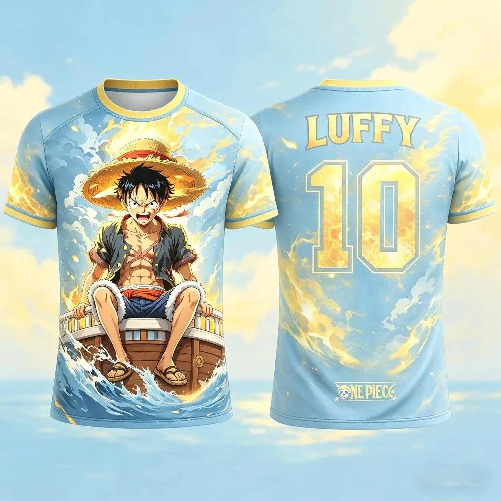 2026 One Piece Luffy Summer Anime Print Men's Short Sleeve Fashion T-shirt for Men and Kids Breathable Sports Top Tee
2026 One Piece Luffy Summer Anime Print Men's Short Sleeve Fashion T-shirt for Men and Kids Breathable Sports Top Tee