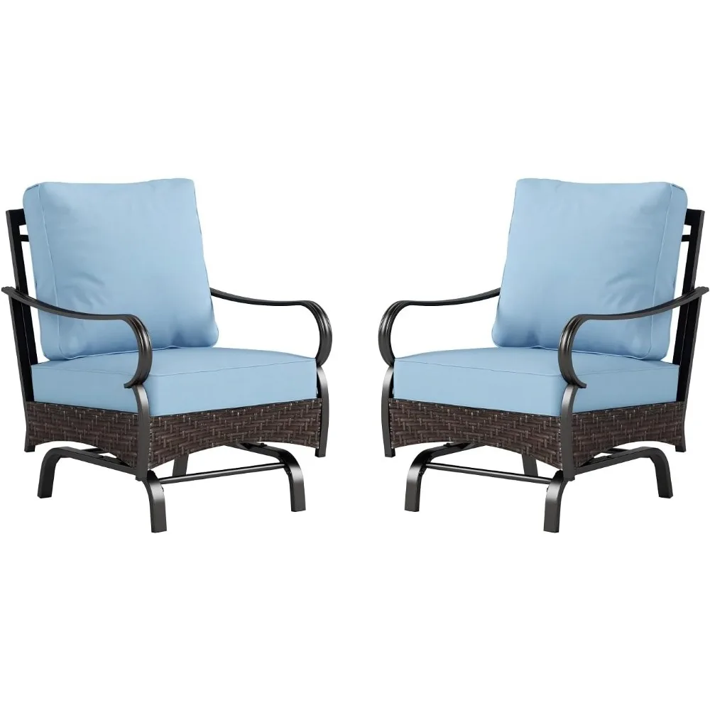 Sophia & William Extra Large Outdoor Patio Motion Sofa Chairs Set 2 PCS Heavy-Duty Metal Porch Furniture with High Back & Deep S
Sophia & William Extra Large Outdoor Patio Motion Sofa Chairs Set 2 PCS Heavy-Duty Metal Porch Furniture with High Back & Deep S