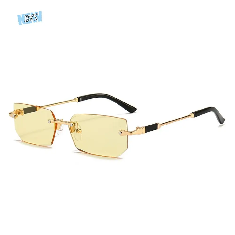 Personality UV 400 Rimless Sunglasses Rectangle Y2K Men Sunglasses Steampunk Punk Driving Shades Eyewear Holiday
Personality UV 400 Rimless Sunglasses Rectangle Y2K Men Sunglasses Steampunk Punk Driving Shades Eyewear Holiday