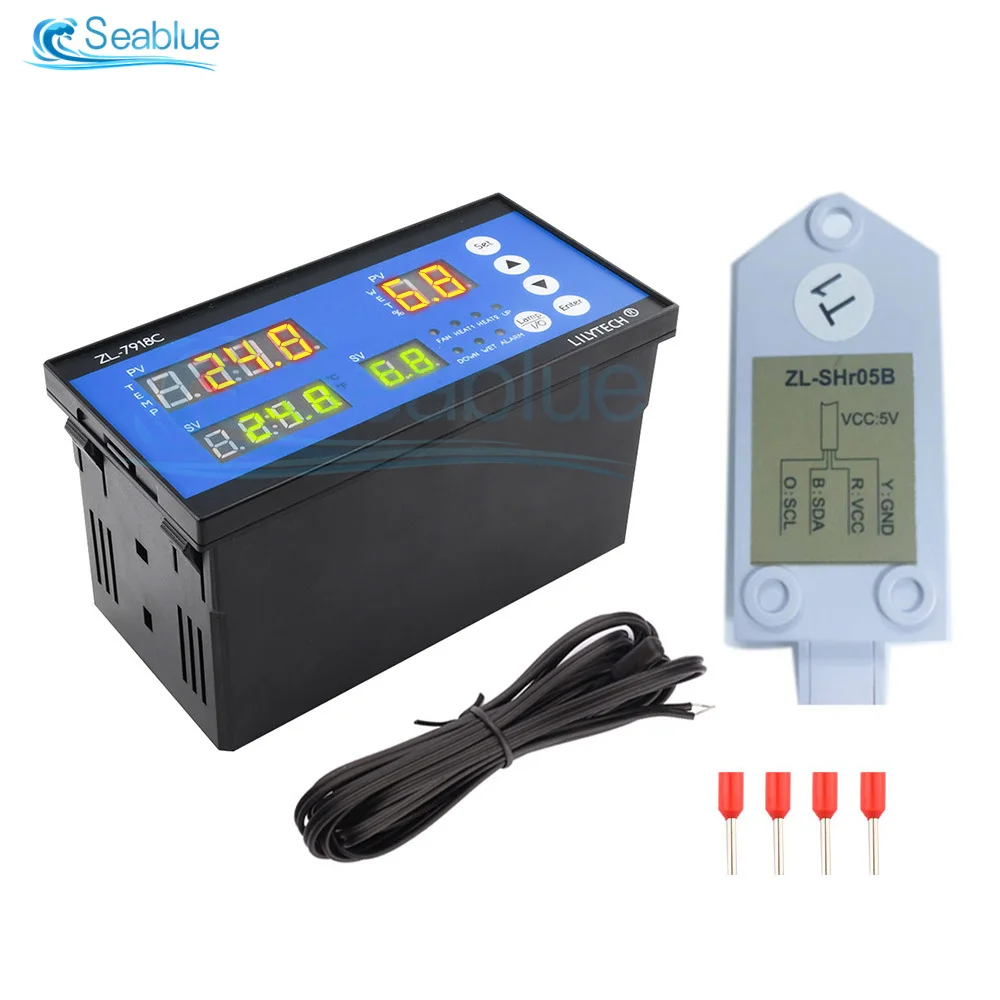 TZL-7918C AC 110V 220V Digital Temperature Humidity Controller Incubator Temperature Controller For Agricultural Farm Industrial
TZL-7918C AC 110V 220V Digital Temperature Humidity Controller Incubator Temperature Controller For Agricultural Farm Industrial