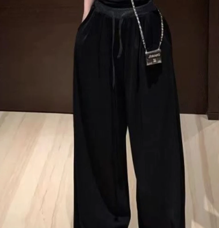 Fashion Loose High-waisted Wide-leg Pants Women Versatile Casual Straight-leg Pants
Fashion Loose High-waisted Wide-leg Pants Women Versatile Casual Straight-leg Pants