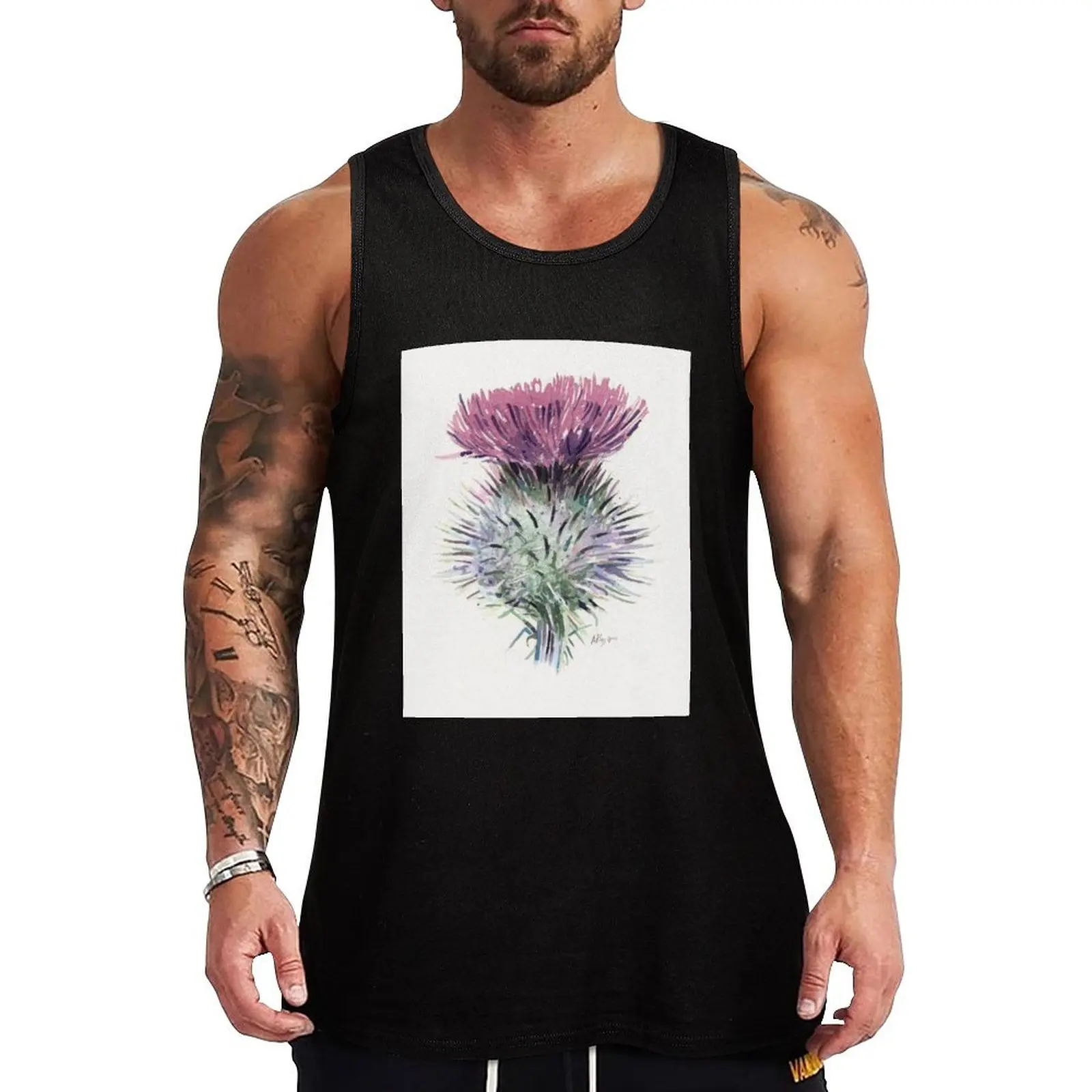 Scottish Thistle Tank Top Clothing sleeveless shirt man summer clothes T-shirt sports
Scottish Thistle Tank Top Clothing sleeveless shirt man summer clothes T-shirt sports