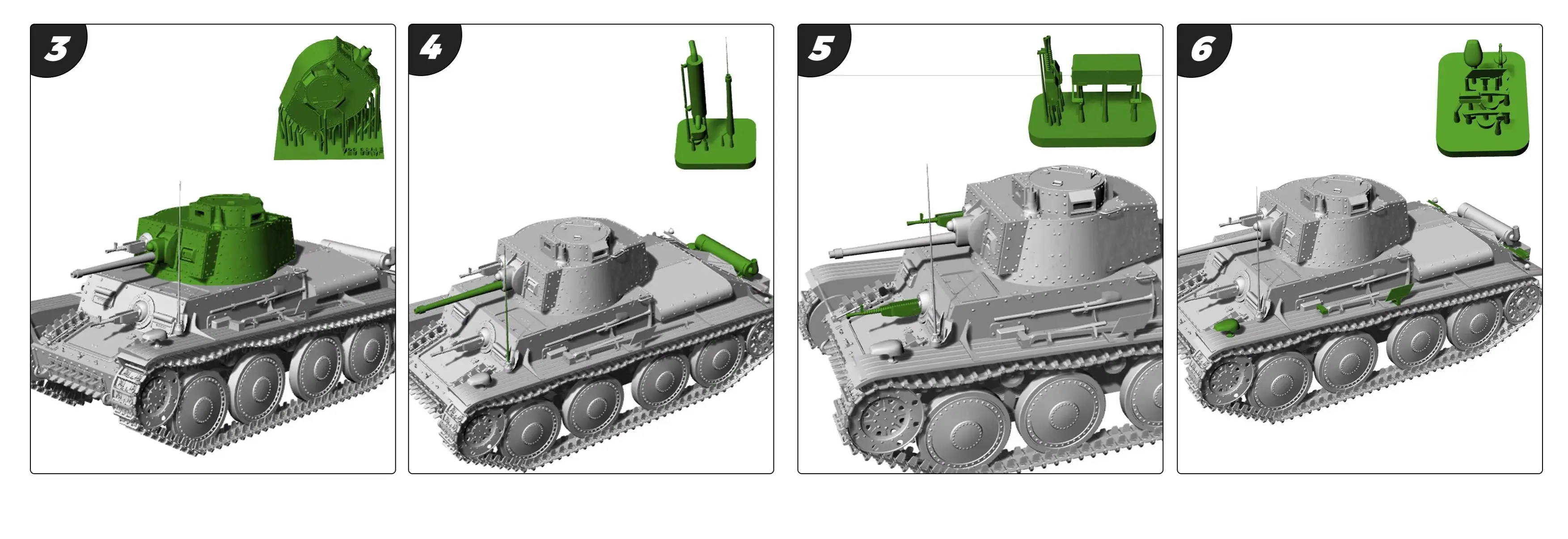 German 38T PzKpfw Light Tank Ausf.F MRY-SFW SS723 1/72 1/48 1/35 25mm Military Model Kit
German 38T PzKpfw Light Tank Ausf.F MRY-SFW SS723 1/72 1/48 1/35 25mm Military Model Kit