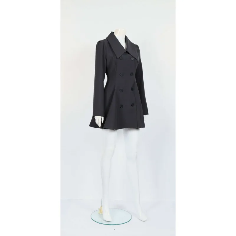 KWTX 2025 Spring Summer Grey Double Breasted Blazer Vintage Lapel Elegant Luxury Casual Designer Women Jacket
KWTX 2025 Spring Summer Grey Double Breasted Blazer Vintage Lapel Elegant Luxury Casual Designer Women Jacket