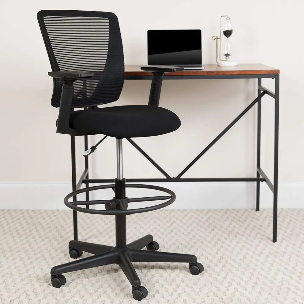 Ergonomic Mesh Office Chair with Adjustable Footrest and Armrests
Ergonomic Mesh Office Chair with Adjustable Footrest and Armrests