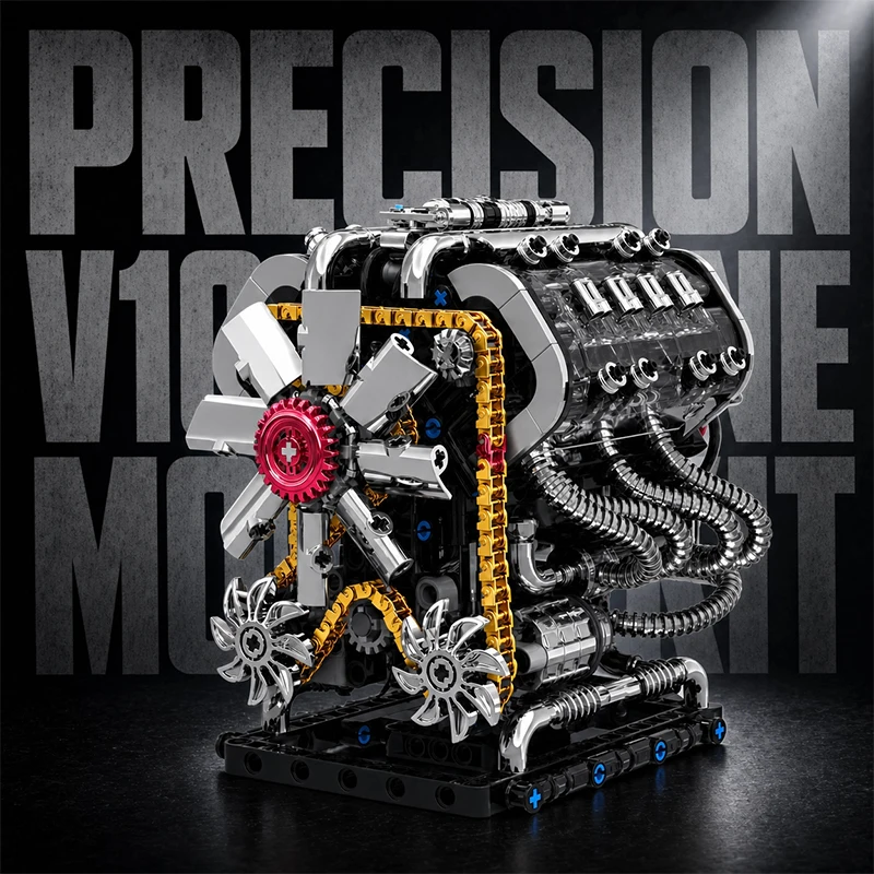 GT Car V10 Engine Motorized Simulation MOC Brick Model Electrically Drive Technical Building Blocks Creative Toys Gifts 808pcs
GT Car V10 Engine Motorized Simulation MOC Brick Model Electrically Drive Technical Building Blocks Creative Toys Gifts 808pcs