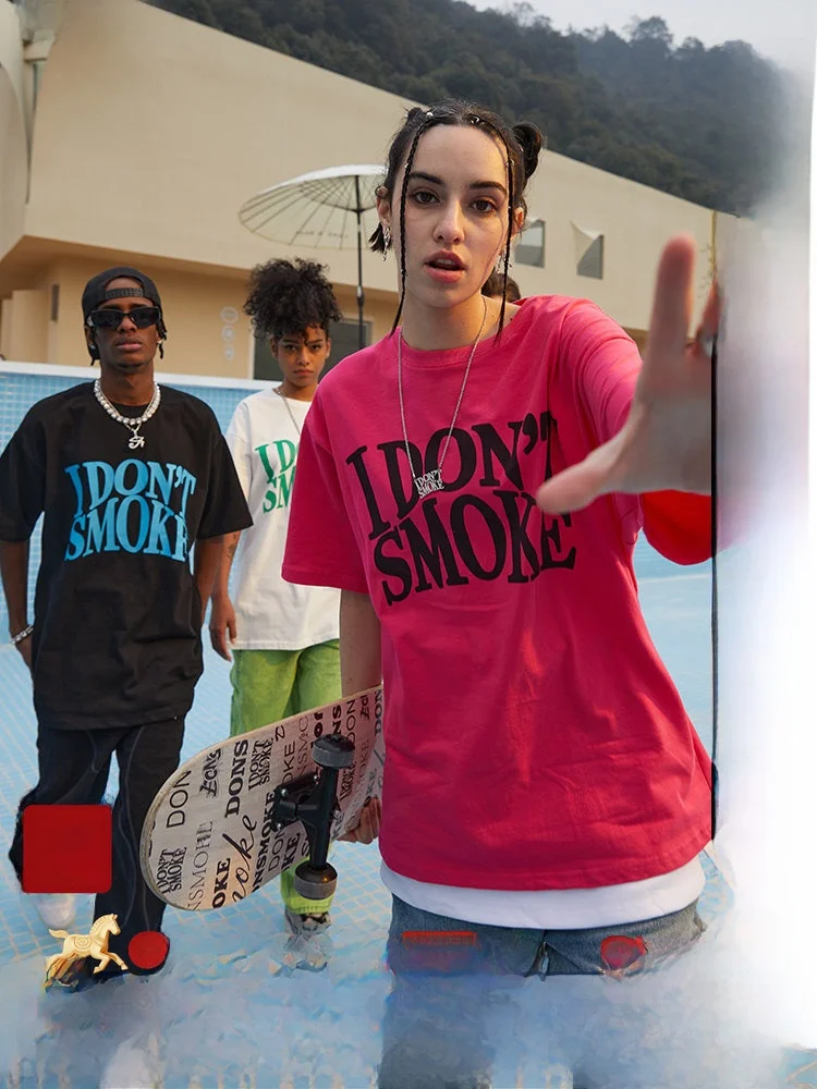 Футболка в американском уличном стиле хип-хоп с круглым вырезом, летняя, с принтом, для пар, хлопковая, влагоотводящая
Футболка в американском уличном стиле хип-хоп с круглым вырезом, летняя, с принтом, для пар, хлопковая, влагоотводящая