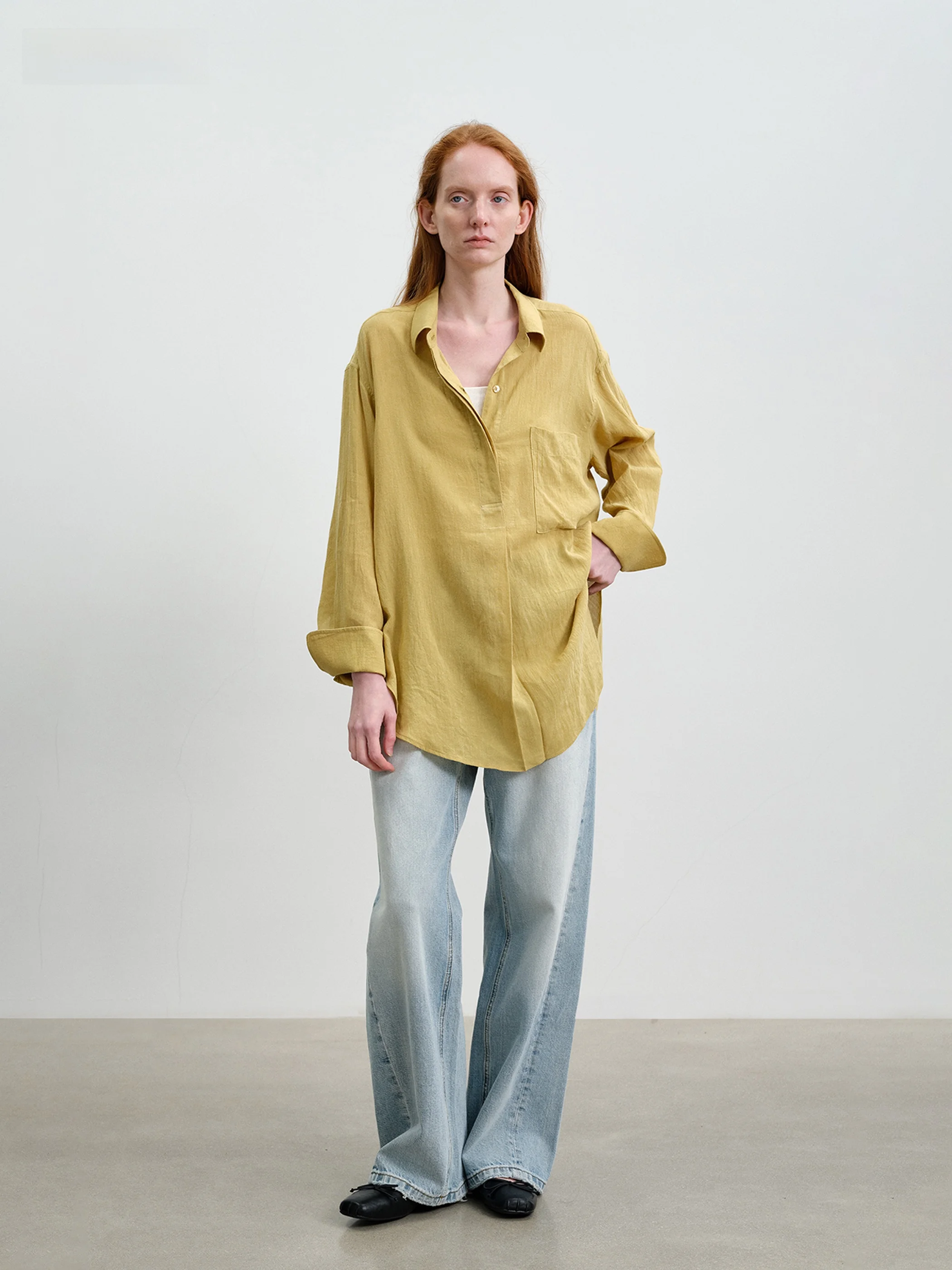 Женская рубашка Silavie Cooling Flax свободного кроя, премиум-класса, весна 2026, новая, с длинным рукавом, отложным воротником, для кондиционированных помещений
Женская рубашка Silavie Cooling Flax свободного кроя, премиум-класса, весна 2026, новая, с длинным рукавом, отложным воротником, для кондиционированных помещений