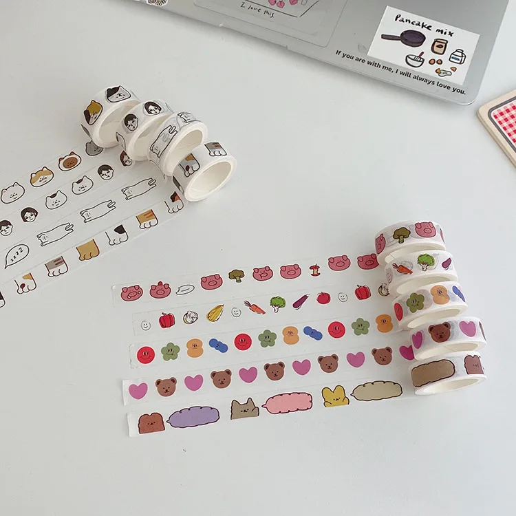 Adorable Animal Washi Tape Set Cat Paw Print Teddy Bear Cake Design Removable Decorative Tape for Scrapbooking Journaling
Adorable Animal Washi Tape Set Cat Paw Print Teddy Bear Cake Design Removable Decorative Tape for Scrapbooking Journaling