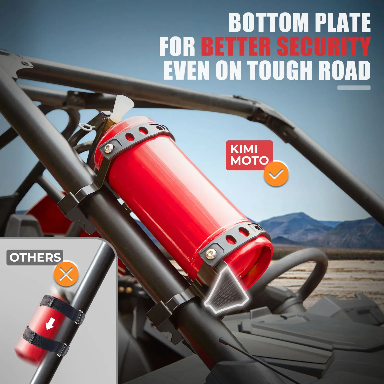 1.5-2" Fire Extinguisher Holder UTV for CFMOTO EFPRCE 500 800 950 Sport for Can-Am Maverick X3 Compatible with Polaris RZR
1.5-2" Fire Extinguisher Holder UTV for CFMOTO EFPRCE 500 800 950 Sport for Can-Am Maverick X3 Compatible with Polaris RZR