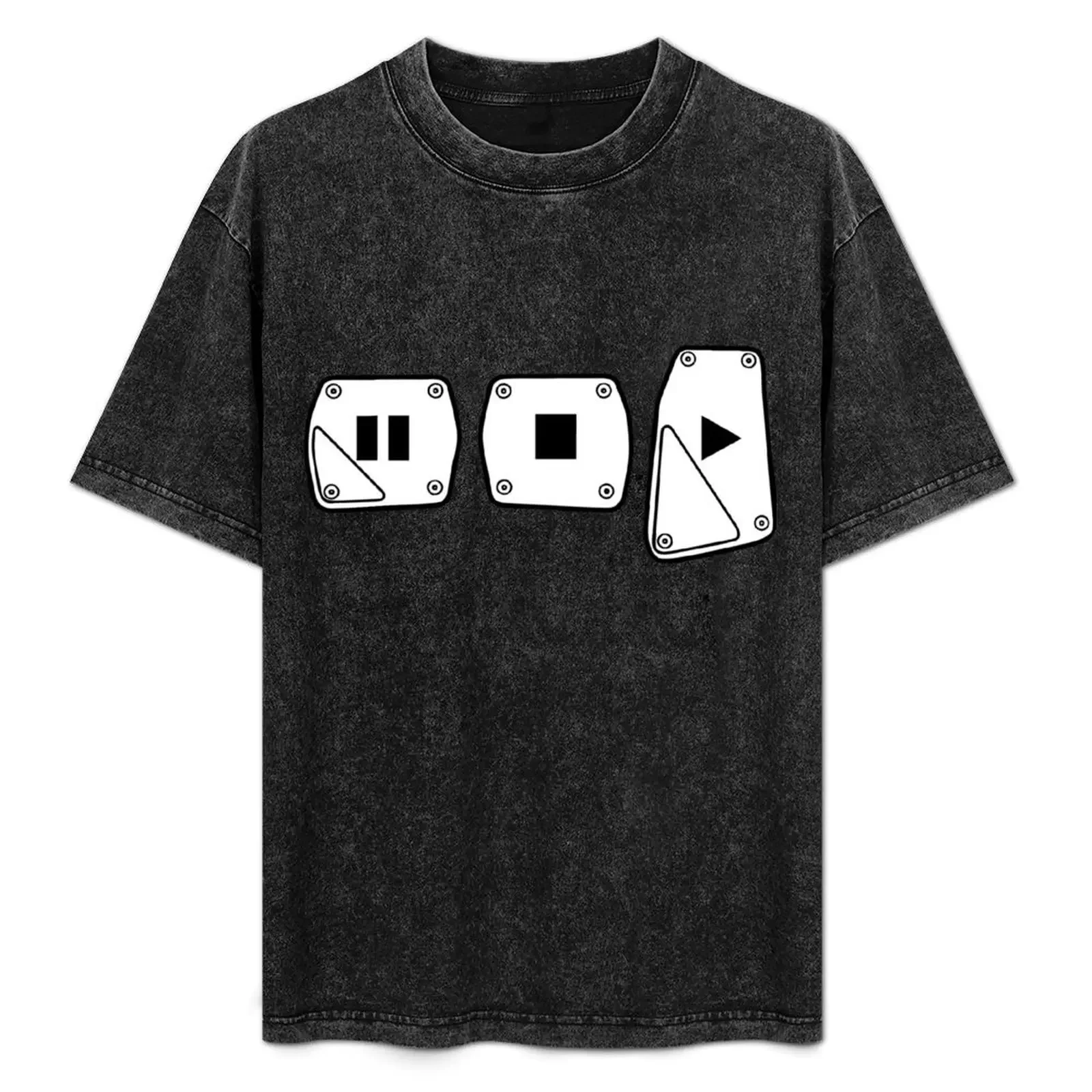 Play Stop Pause Pedals T-Shirt Casual Streetwear Short Sleeve Tee
Play Stop Pause Pedals T-Shirt Casual Streetwear Short Sleeve Tee