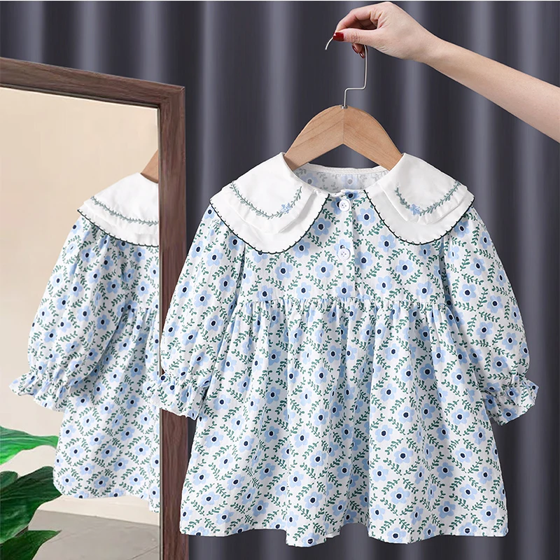 Korean Children's Clothing 2023 Spring Summer Elegant Dress For Girls Princess Kawaii Cotton Floral Baby Midi Skirt 2 To 8 Years
Korean Children's Clothing 2023 Spring Summer Elegant Dress For Girls Princess Kawaii Cotton Floral Baby Midi Skirt 2 To 8 Years