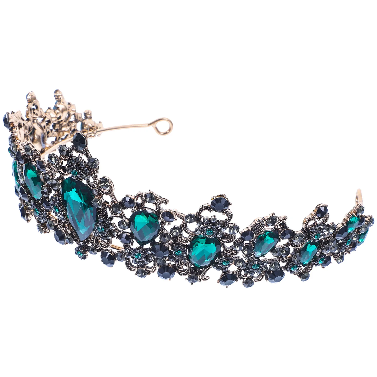 1 шт., большая изумрудно-зеленая корона в стиле ретро, дизайн в стиле барокко, свадебные аксессуары для волос, вечерние стразы, большая корона, свадебные волосы
1 шт., большая изумрудно-зеленая корона в стиле ретро, дизайн в стиле барокко, свадебные аксессуары для волос, вечерние стразы, большая корона, свадебные волосы