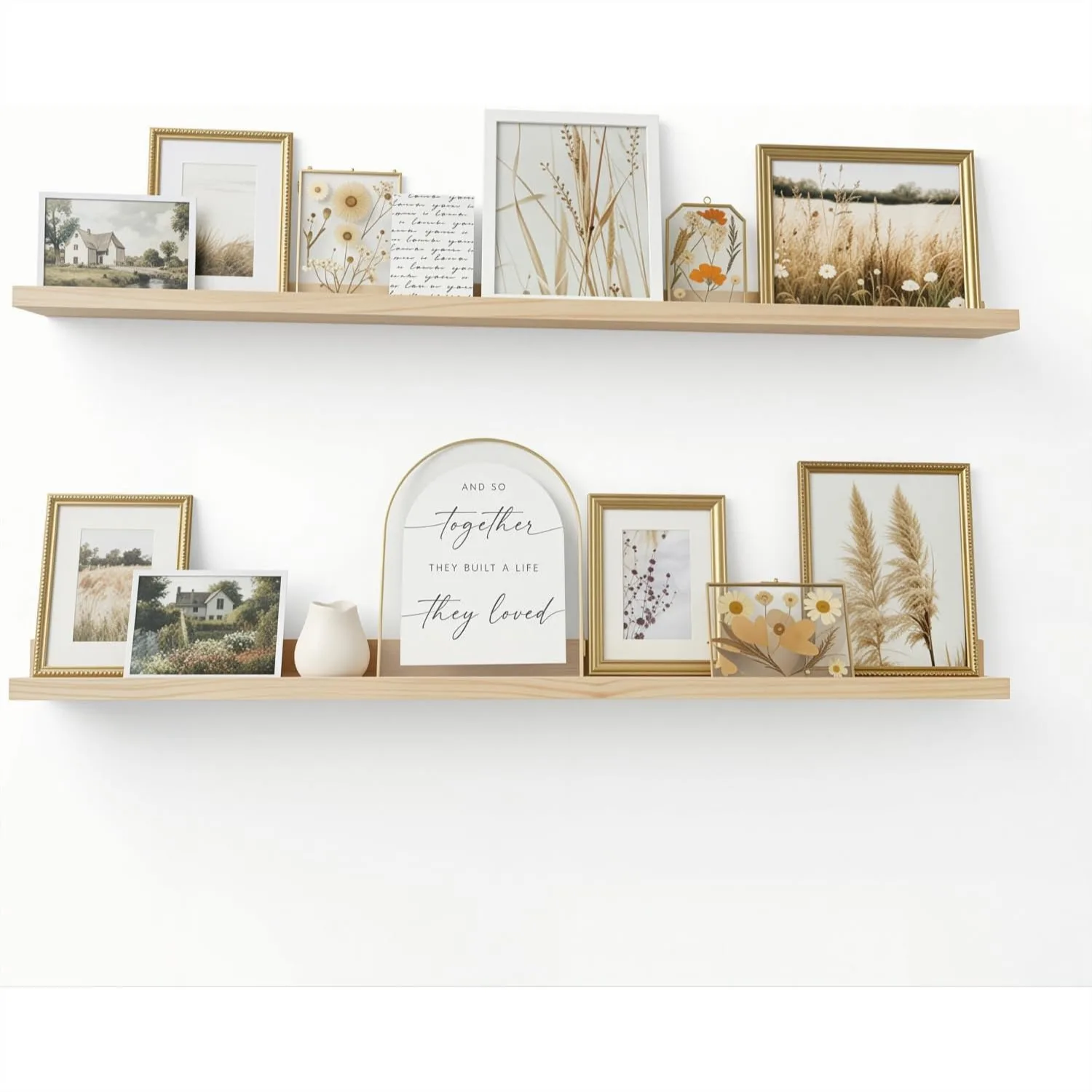 Natural Wood Floating Shelves 36 Inch Set of 2, Rustic Wall Shelf for Kids Books, Photos, Nursery Decor with Anti-Slip Lip
Natural Wood Floating Shelves 36 Inch Set of 2, Rustic Wall Shelf for Kids Books, Photos, Nursery Decor with Anti-Slip Lip