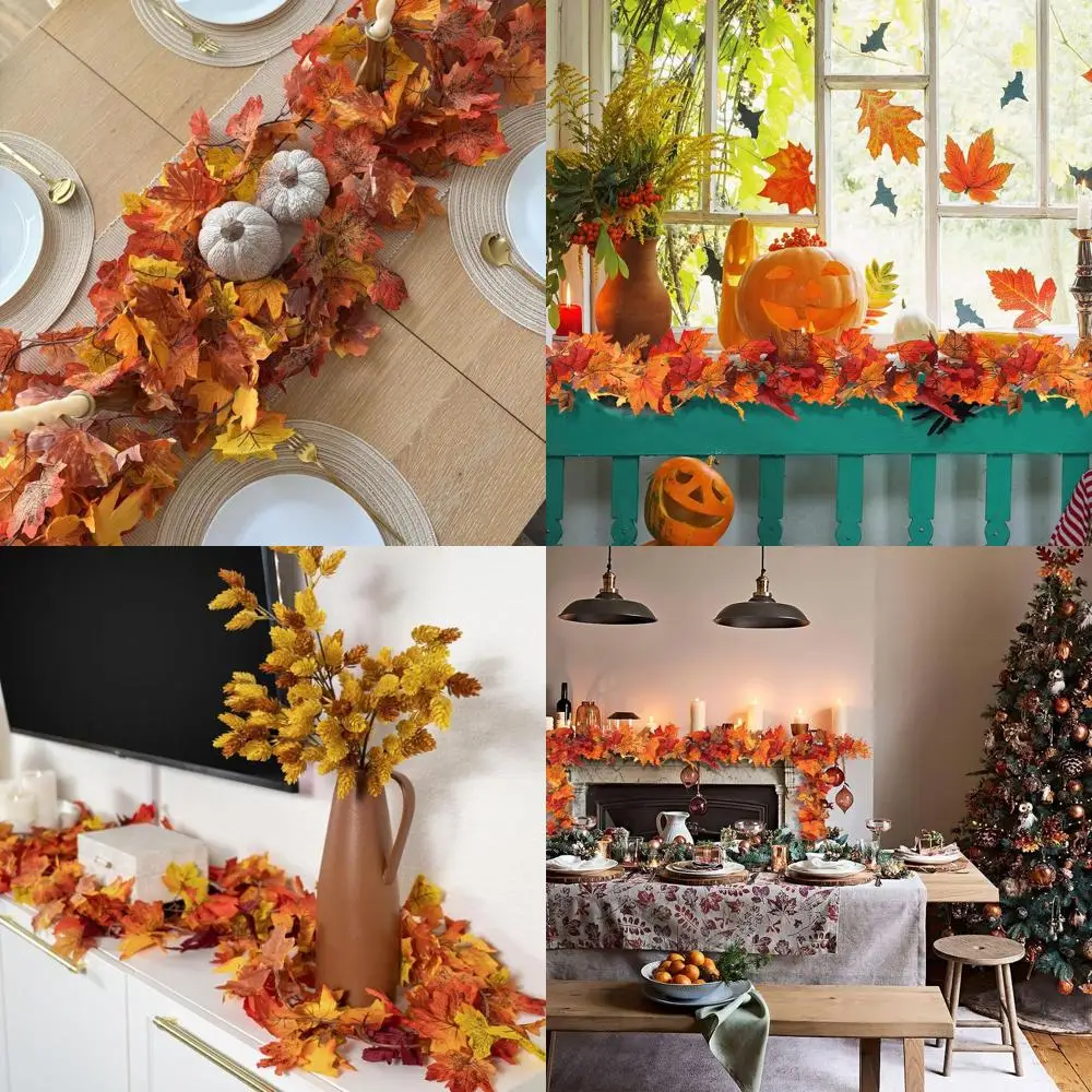 212.4 Ft Long Artificial Autumn Leaf Garland for Thanksgiving and Fall Home Decor
212.4 Ft Long Artificial Autumn Leaf Garland for Thanksgiving and Fall Home Decor