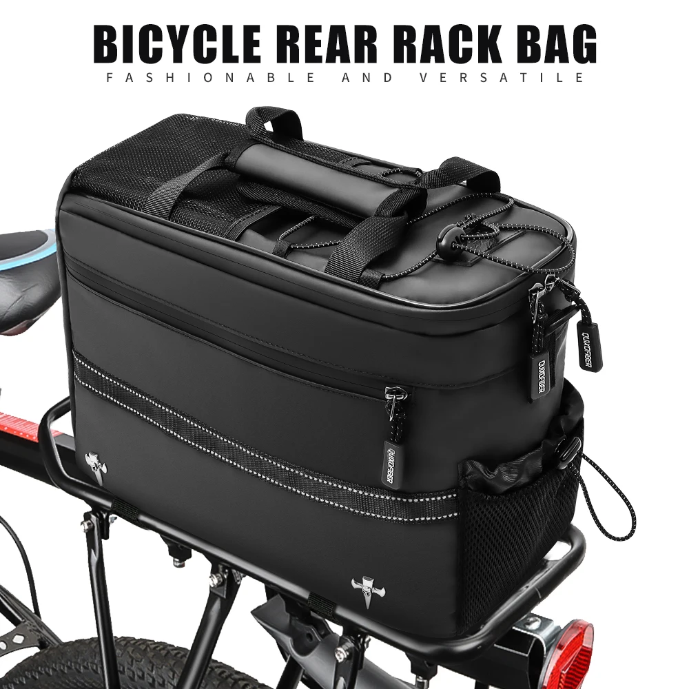 Electric Bike Rear Rack Bag 13L Large Capacity Waterproof PVC Black Durable Luggage Basket for Bicycle & E-Bike
Electric Bike Rear Rack Bag 13L Large Capacity Waterproof PVC Black Durable Luggage Basket for Bicycle & E-Bike