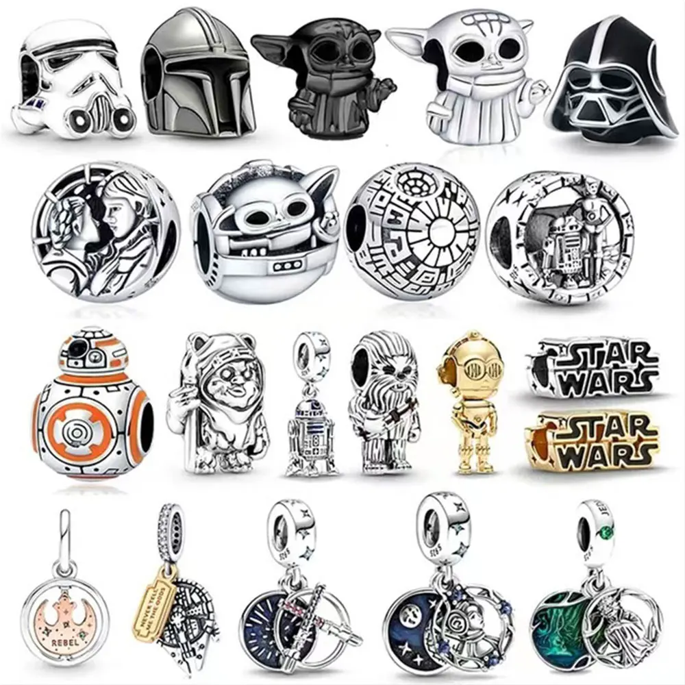 It is suitable for DlY bracelets, fashionable ladies' gifts, and stylish 100% 925 sterling silver Disney Star Wars pendants.
It is suitable for DlY bracelets, fashionable ladies' gifts, and stylish 100% 925 sterling silver Disney Star Wars pendants.